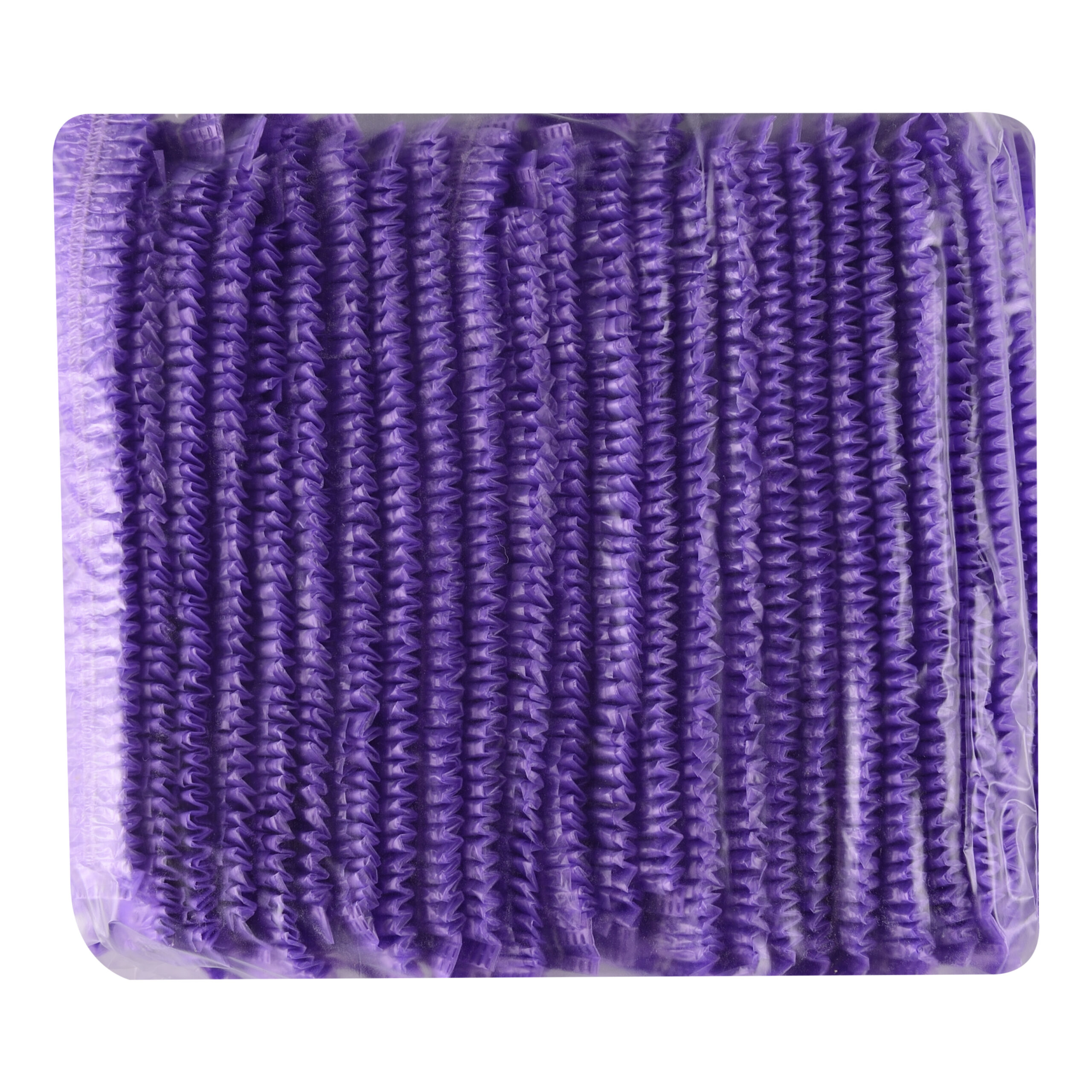 Шапочки одноразові «кульбабка», поліетилен, фіолетовий 100шт.